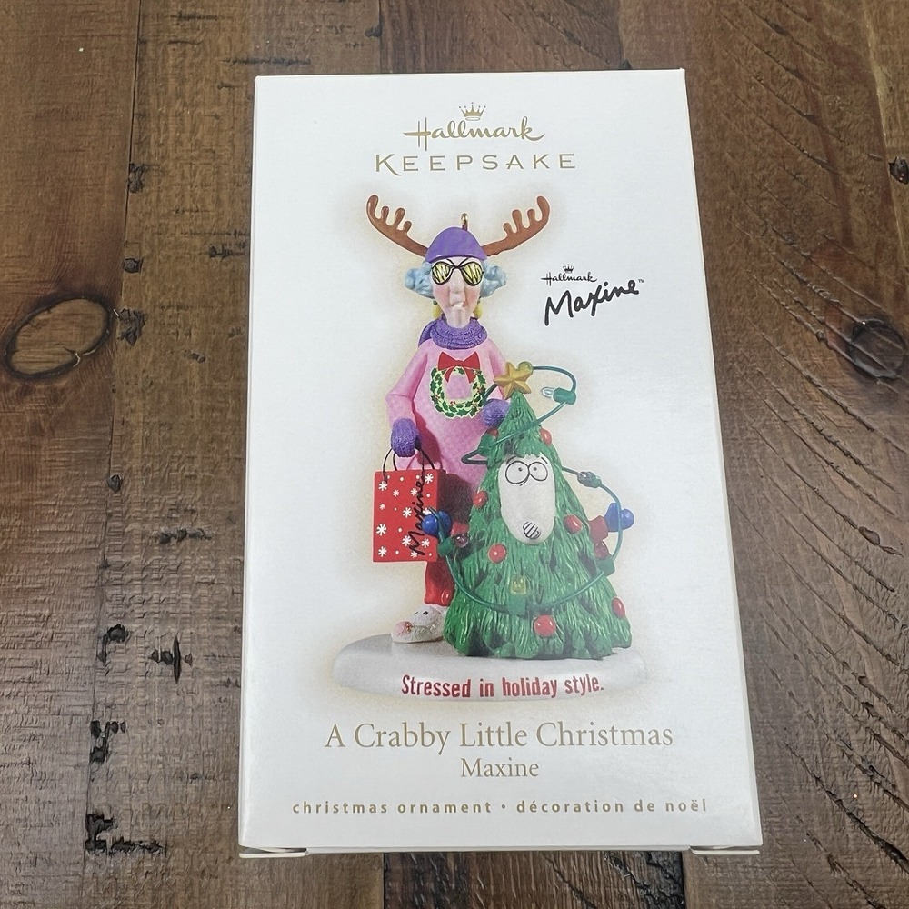 Hallmark Keepsake 2009 Maxine A Crabby Little Christmas Ornament Box #QXI1252